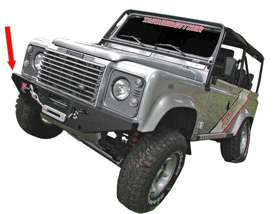 Windenstoßstange Rover Defender, neue Ausführung