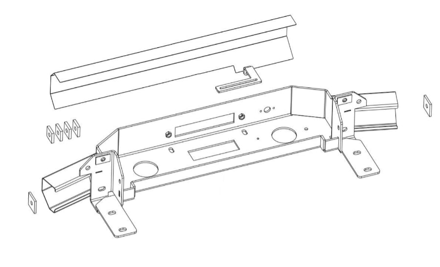 Seilwinden Set Nissan D40 + Pathfinder, nur 2.5l Diesel inkl. WARN VR EVO 10S