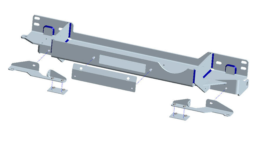 Seilwindenanbausatz Toyota J15 2,8l D4D ab 2018, ohne Seilwinde
