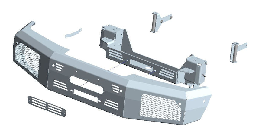 Fronstoßstange mit Seilwinde Mercedes G350 & G500 16-18
