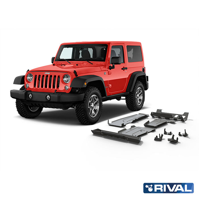 UFS SET 6 mm Alu für Jeep Wrangler JL 2-Türer 2.0T; 3.6 regular bumper!