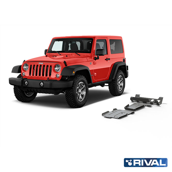 UFS SET 6 mm Alu für Jeep Wrangler JL 2-Doors/4-Doors 2.0T; 3.6 aluminum bumper!