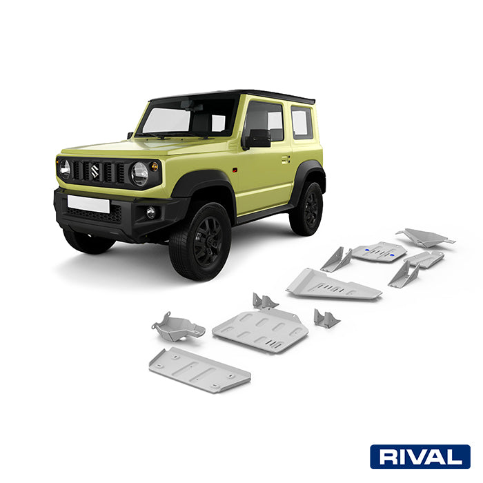 Unterfahrschutzplatten (Sets) 6 mm Alu Suzuki Jimny 2018-; 1,5 l. / Benzin