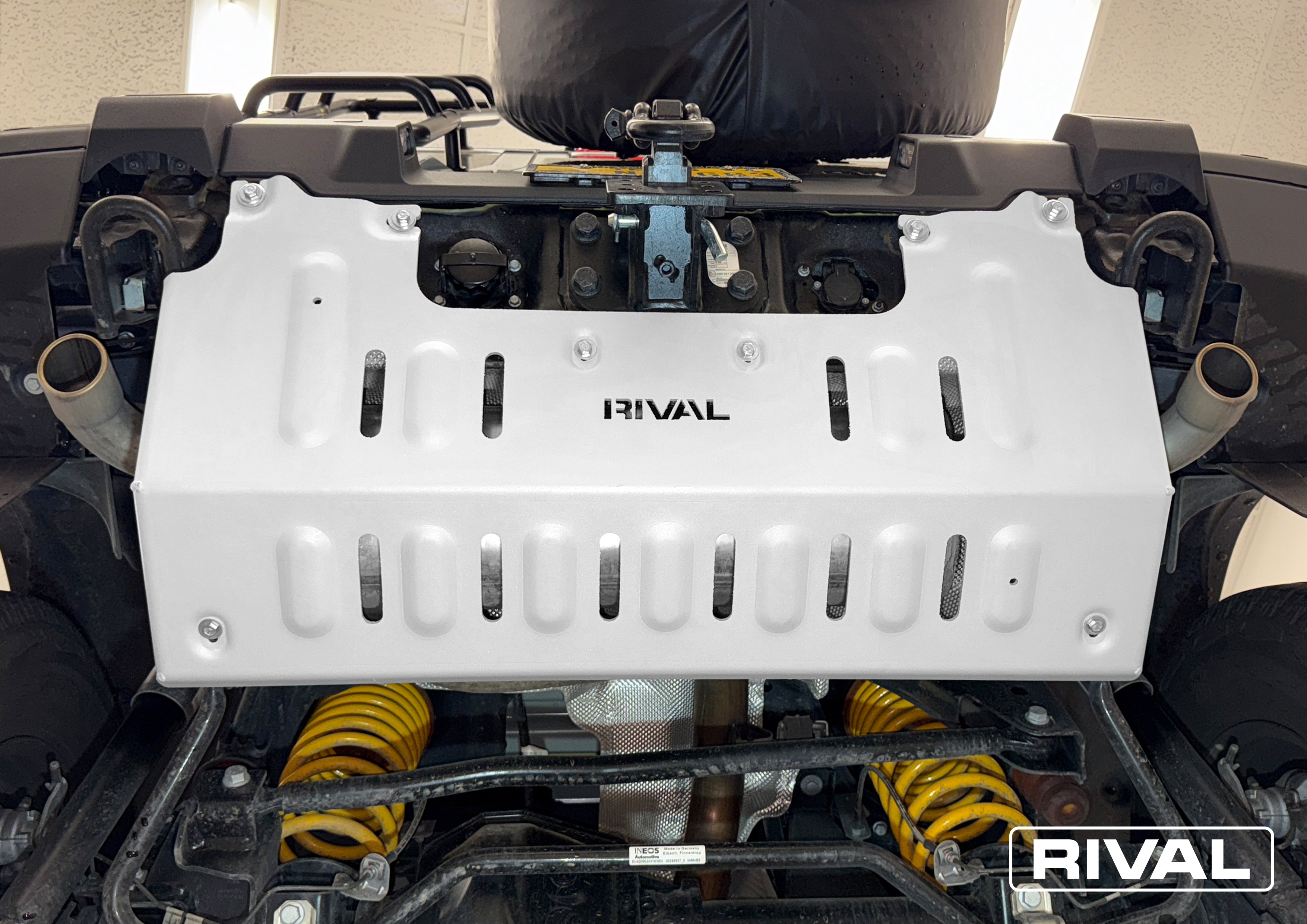 Unterfahrschutz Auspuff 6 mm Alu Ineos Grenadier 2023-; 3 l. / Benzin; 3 l. / Dieselkraftstoff