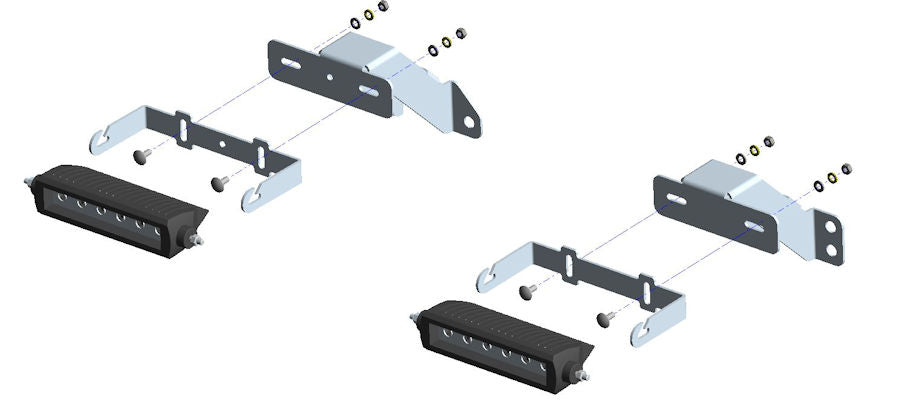 Scheinwerfer-Set Toyota J15 ab '15-18, inkl. 2 Stk. Osram SX180-SP
