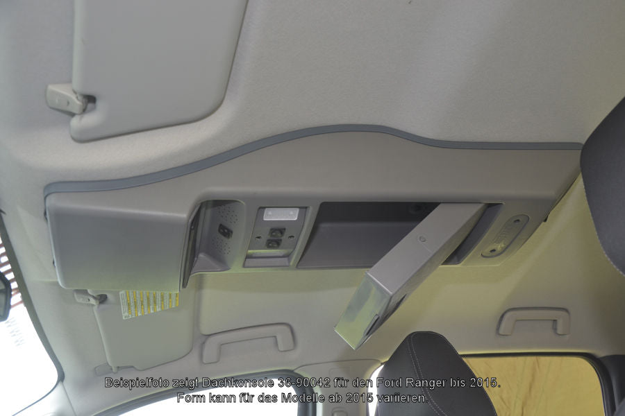Dachkonsole Ford Ranger MK2 ab 15, Doppelkabine, grau