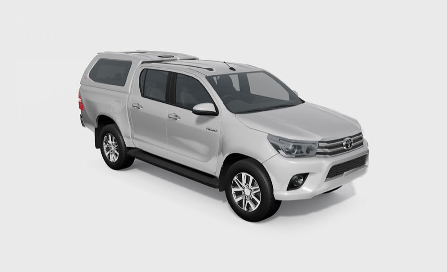 ARB Ascent Hardtop, Toyota Hilux Revo, Doka, seitl. Klappfenster