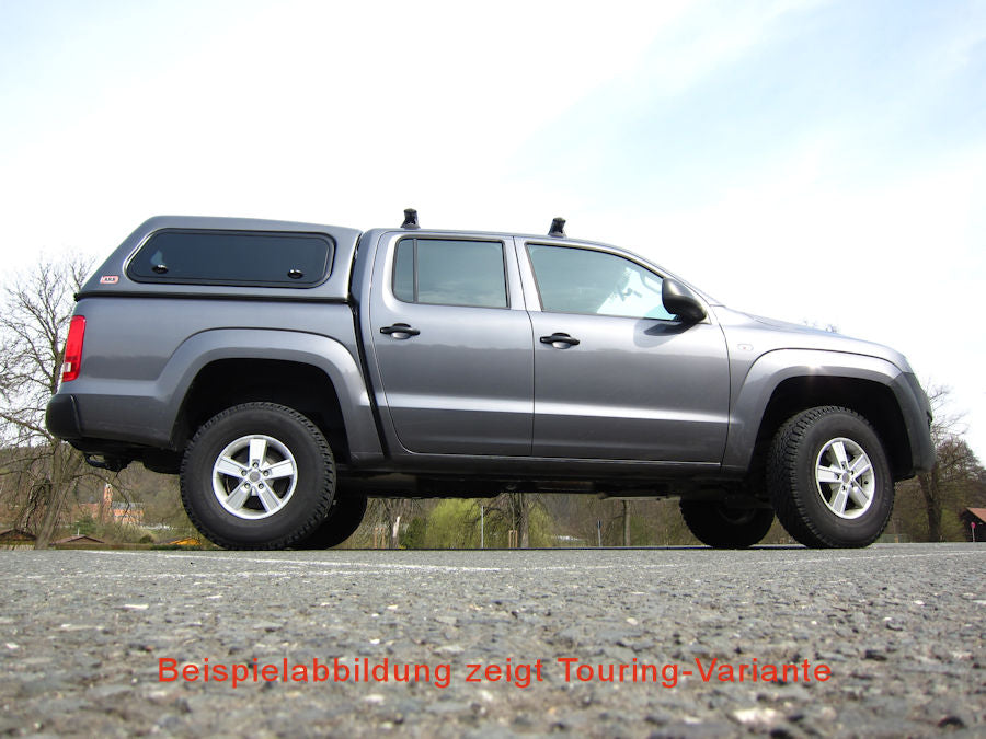 Touring Hardtop für VW Amarok Doka bis 16, flach, glatt, seitl. Klappfenster