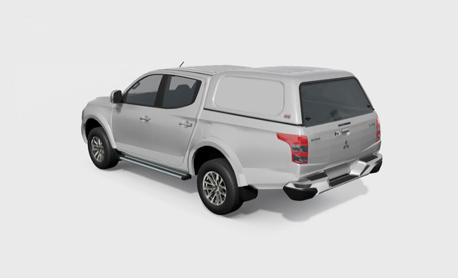 Basic Hardtop für Mitsubishi L200 ab 15 Doka flach seitl. geschlossen