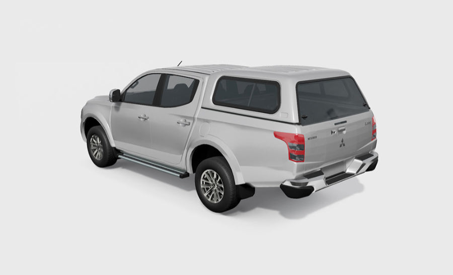 Standard Hardtop für Mitsubishi L200 ab 15 Doka flach, mit Schiebefenster