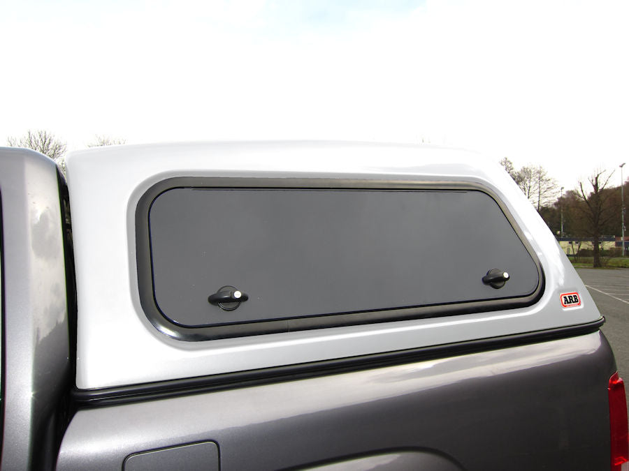 Commercial Hardtop für VW Amarok DC flach, glatt, seitliche Aluklappen