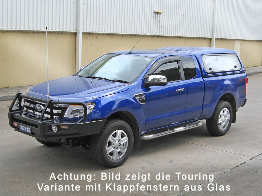 Standard Hardtop für Ford Ranger 12-> 2AB EC flach, glatt, seitl. Schiebefen.