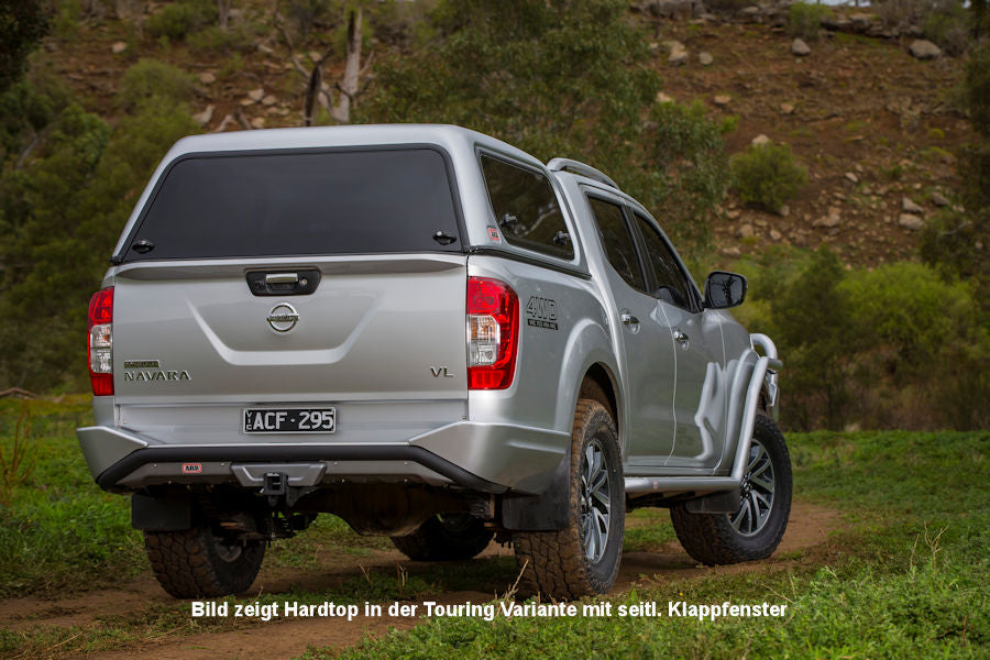 Basic Hardtop für Nissan Navara D23 Doka, flach, seitlich geschlossen