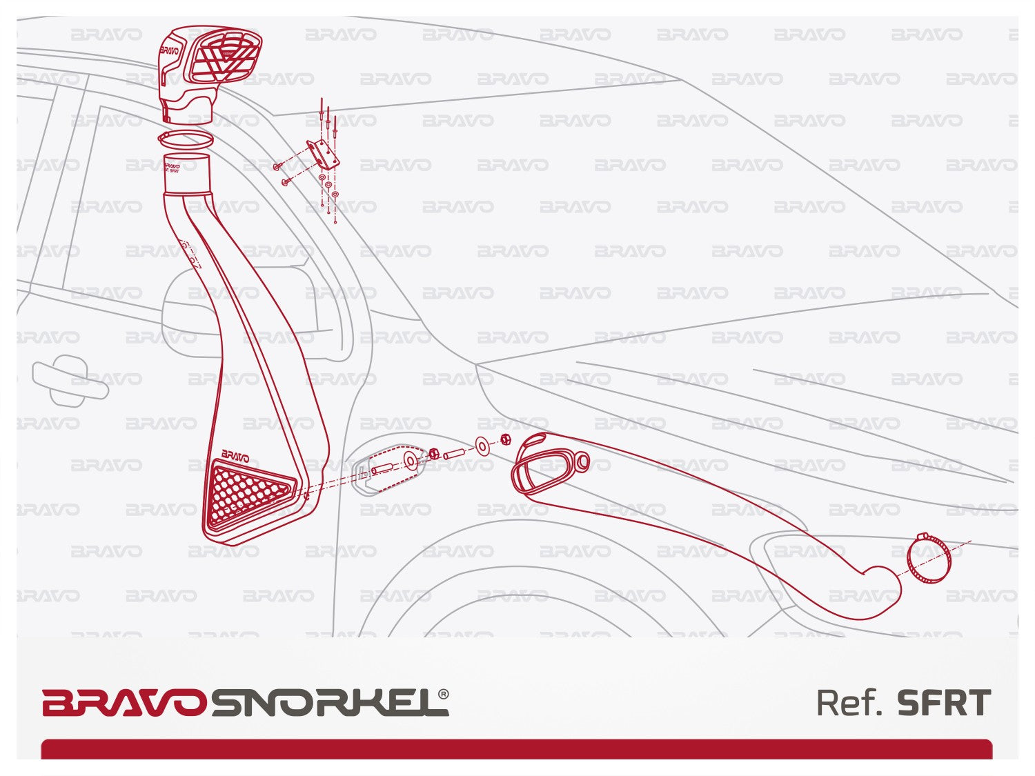 Schnorchel Kit für Ford Ranger Raptor (2019-2022)