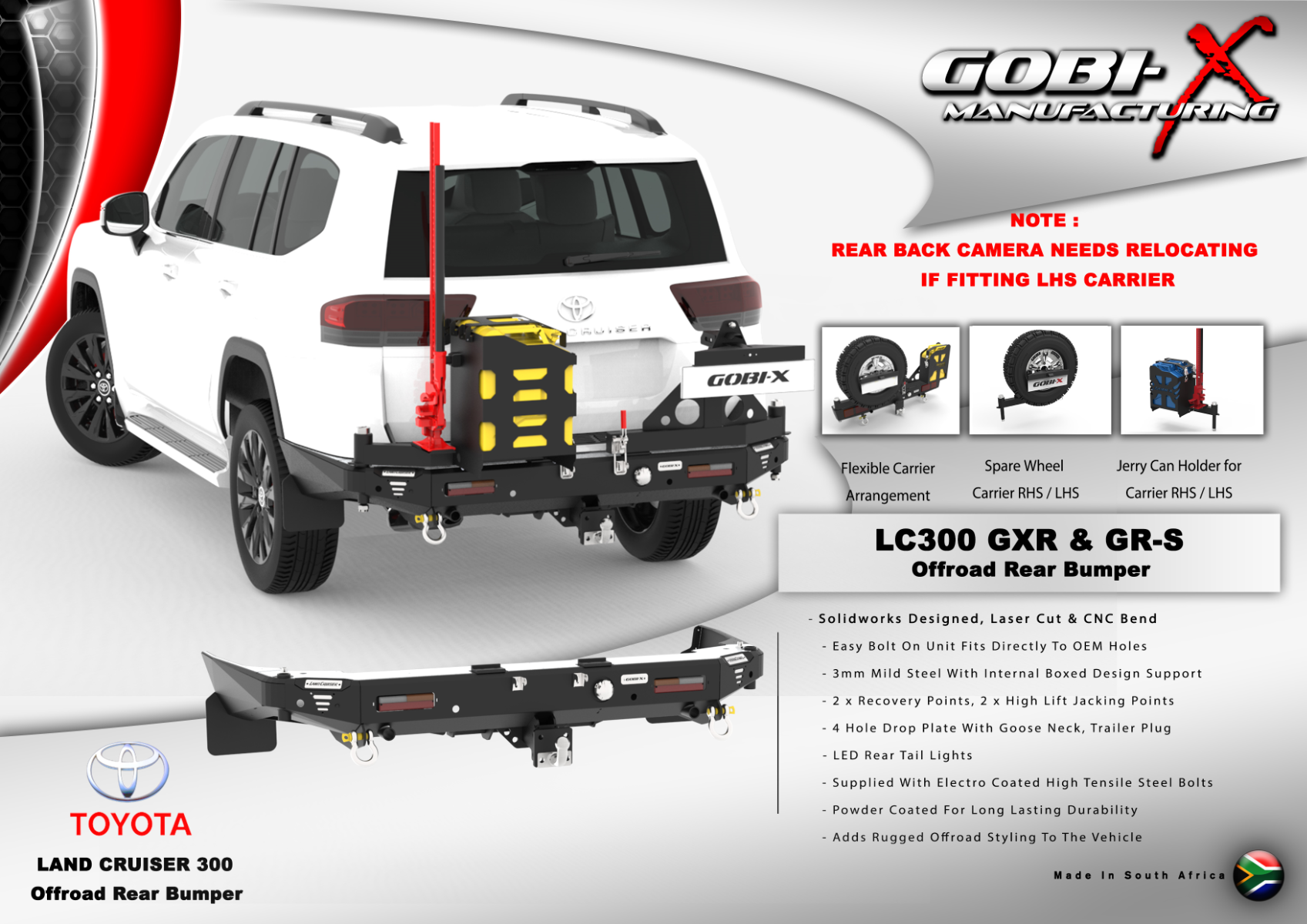 Gobi-X Toyota Land Cruiser 300-Series (2023-) Heckstoßstange