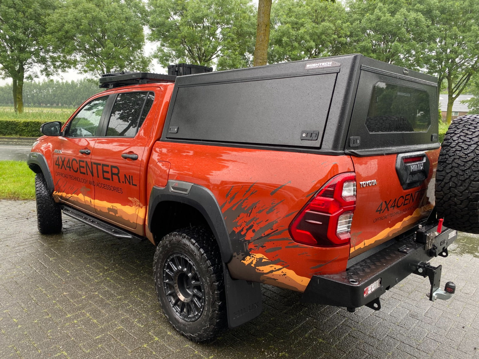 Bushtech Premium Canopy Toyota Hi Lux Revo (2016-present)-Double Cab-Smooth aluminium