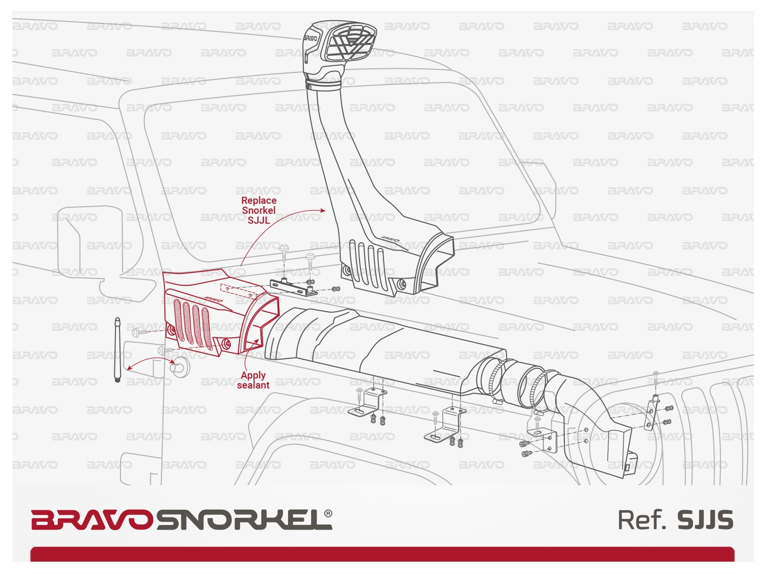 Schnorchel Kit für Jeep Wrangler JL (2017- ) Extra