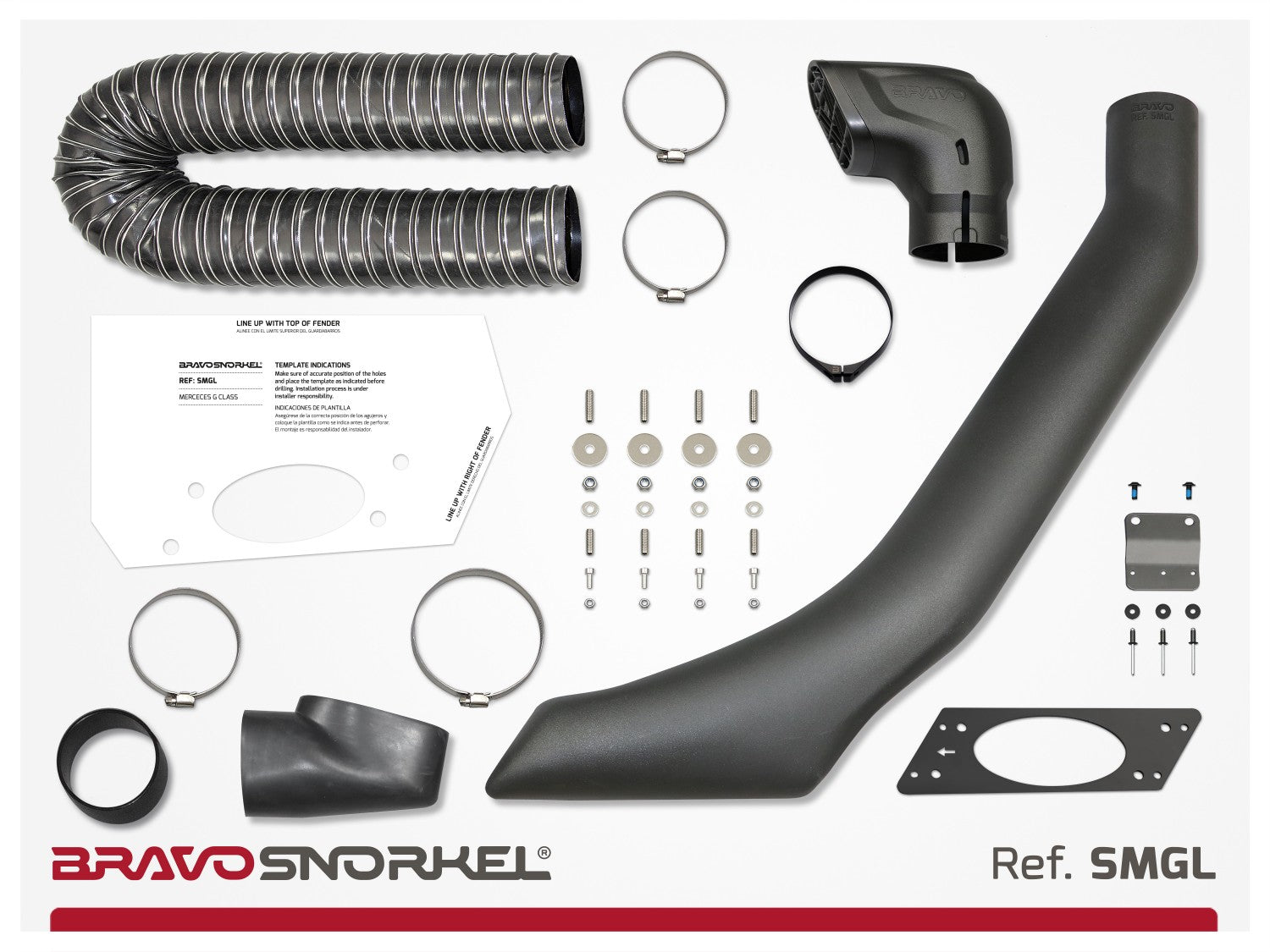 Schnorchel Kit für Mercedes G-Klasse W460, W461 und W463 Links (1979-2018)