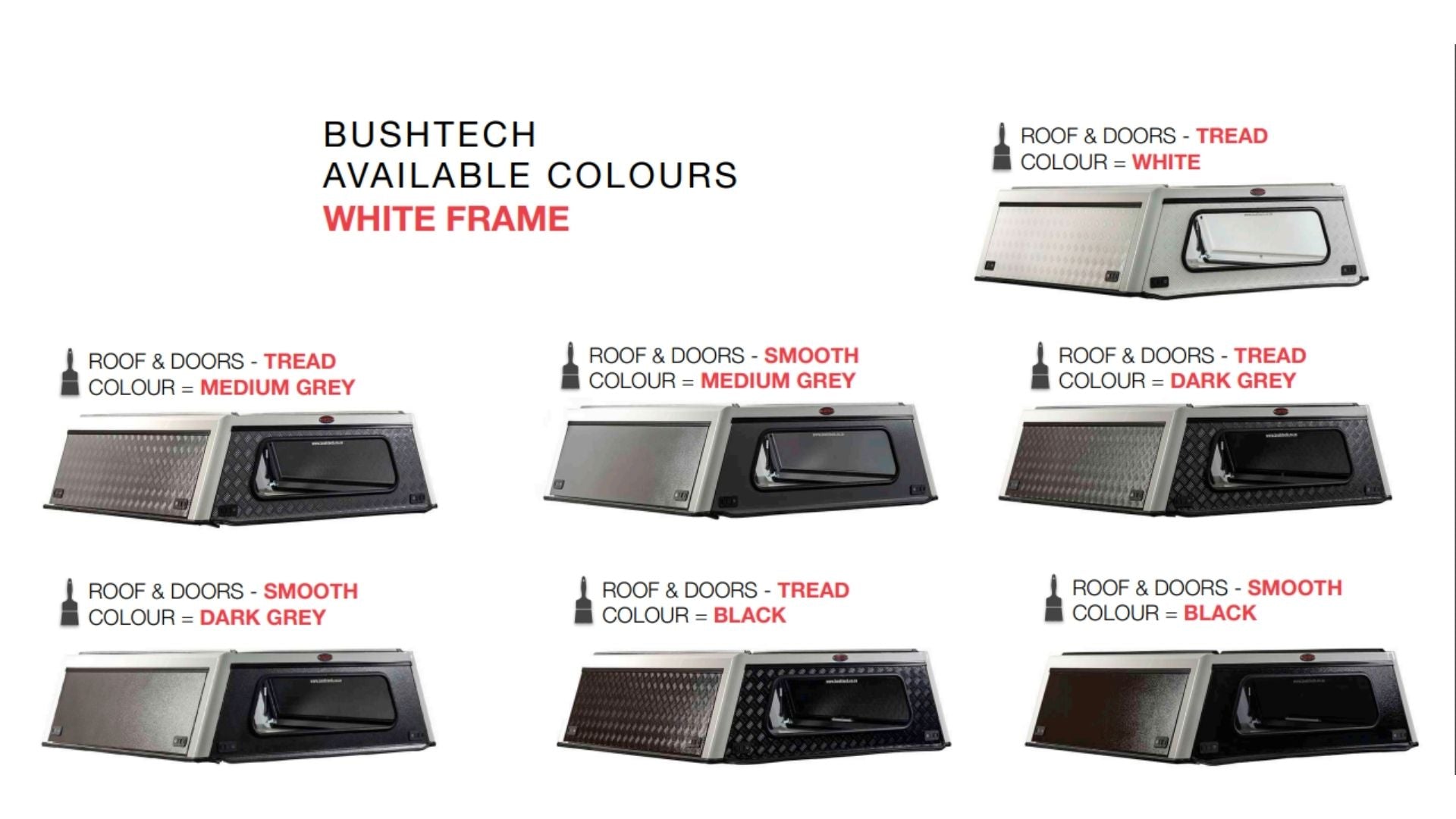 Bushtech Canopy Toyota Hi Lux Revo J-Deck (2016-present)-Double Cab